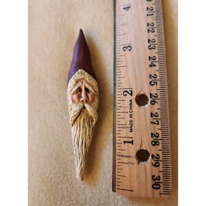 Handcrafted Clay Santa Claus Holiday Broach Pin